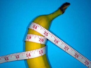 pisang dan sentimeter melambangkan zakar yang membesar